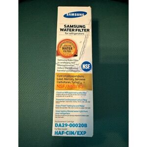 Samsung Genuine Water Filter For Refrigerators Replacement Cartridge DA-29-00020